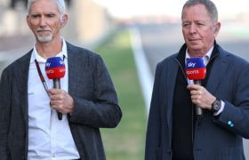 Damon Hill and Martin Brundle During the 2024 Bahrain F1 Grand Prix.
