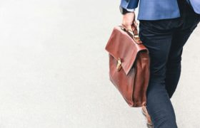 Man in a Suit with a Briefcase