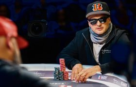 British Poker player Rob Sherwood in action.