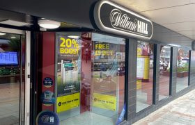 The Shop Front of a William Hill Betting Office