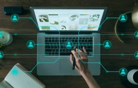 Data Being Tracked Online via a Laptop