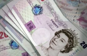 Twenty Pound British Banknotes