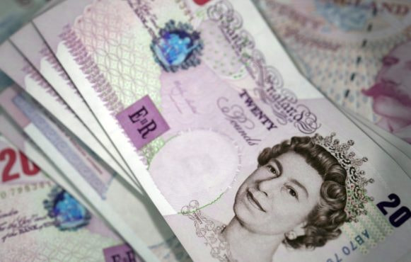 Twenty Pound British Banknotes