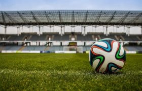 Football Ball on the Pitch