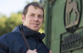 Greyhound trainer Mark Wallis.