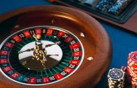 Roulette Wheel and Gaming Chips