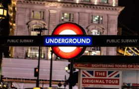 London Tube Sign on an Underground Station