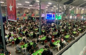 Irish Open Poker 2025 action viewed from the gallery.