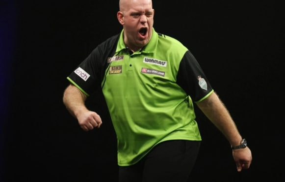 Michael van Gerwen in Celebration Mode