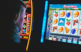 An image showing a slot machine game being played