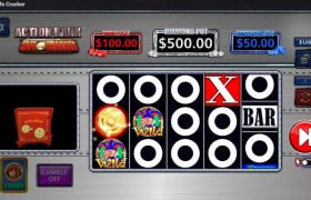 Screenshot from the New Action Bank Safe Cracker Slot by Light and Wonder