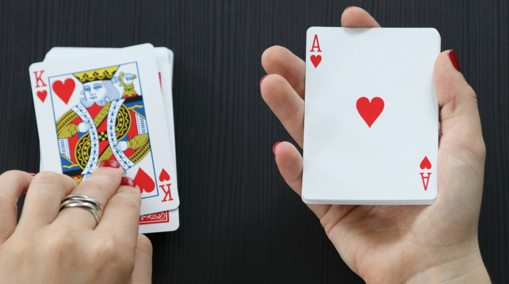 Blackjack Cards with a Value of 21