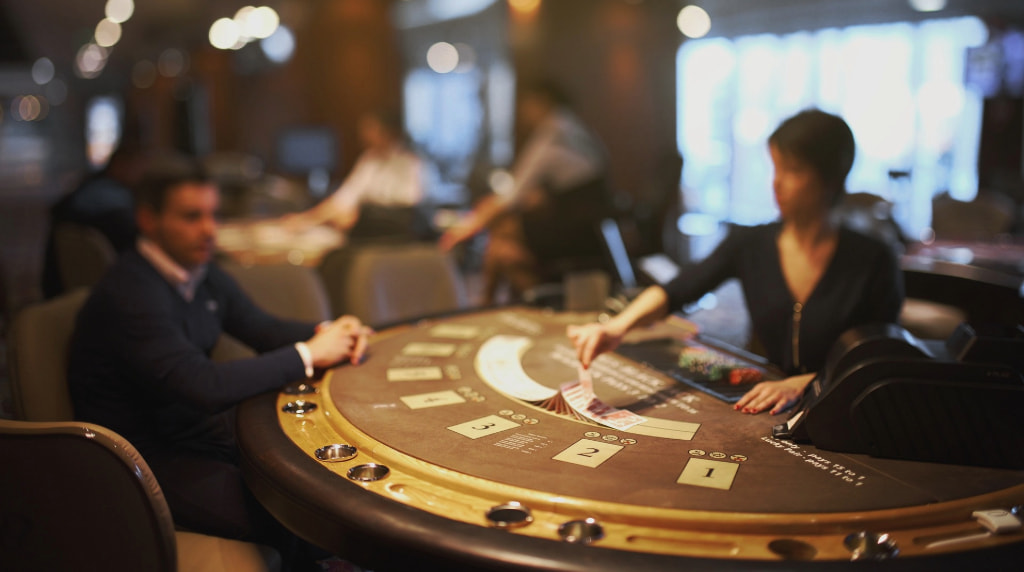 Cards on a Blackjack Table