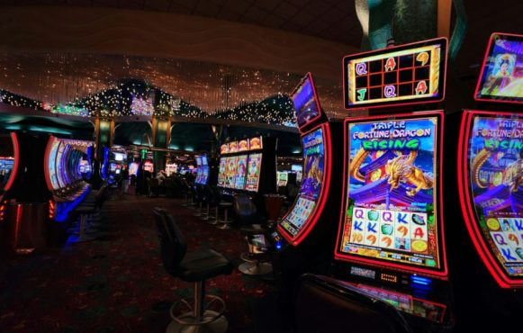 A Casino Floor Packed with Slot Machines
