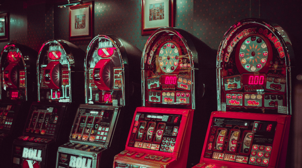 An image showing a row of classic slots in an AGC-style property