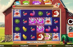 Screenshot from the New Dick the Farmer Slot by Yggdrasil Gaming