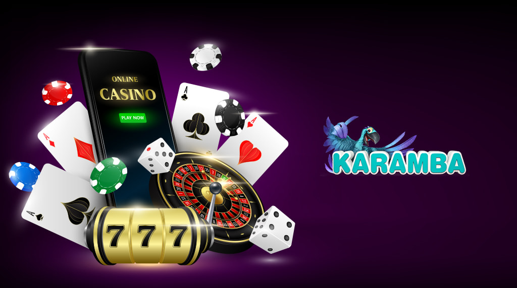 The Karamba Casino Logo on a Coloured Background
