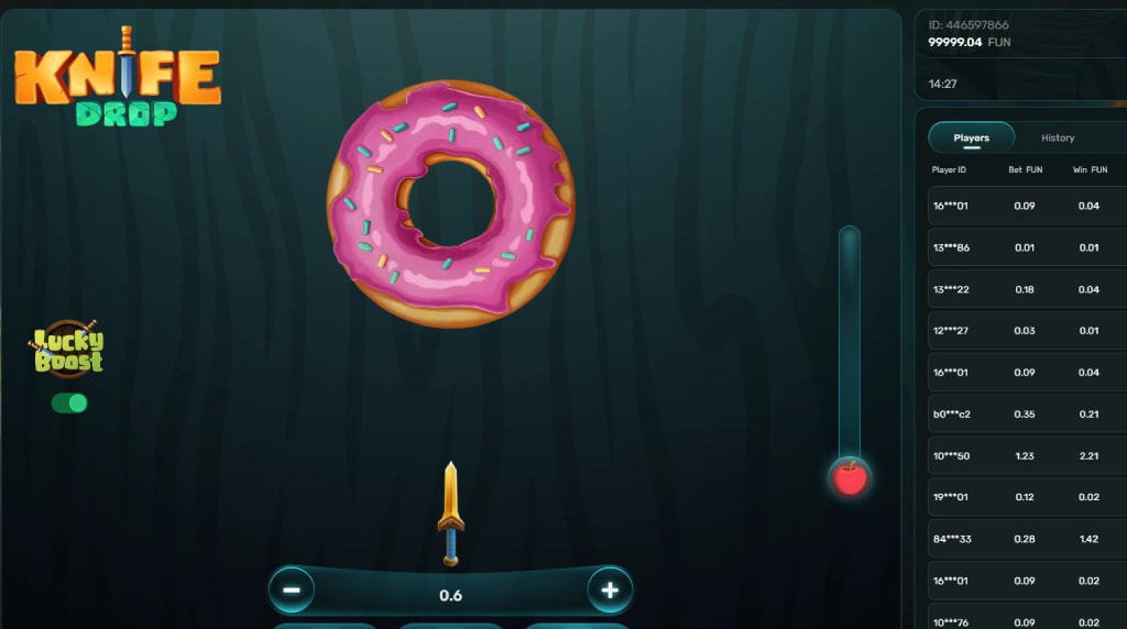 Screenshot of the Lucky Boost of Knife Drop