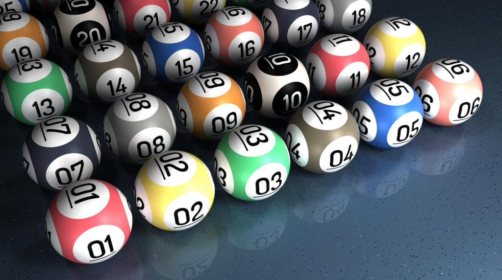 An Assortment of Coloured Balls Used for Lotteries
