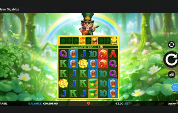 Screenshot from the New Lucky Ryan Gigablox by Yggdrasil Game