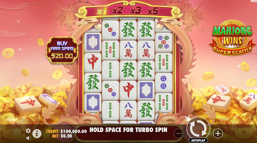Screenshot from the New Mahjong Wins Super Scatter by Pragmatic Play