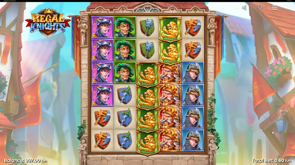 Screenshot of the Mystery Stack of Regal Knights