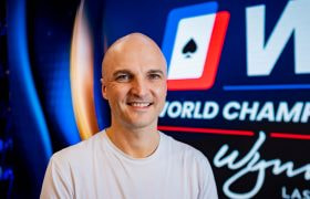 Rob Sherwood poses for the camera at the 2024 WPT World Championship.