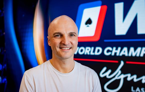 Rob Sherwood poses for the camera at the 2024 WPT World Championship.