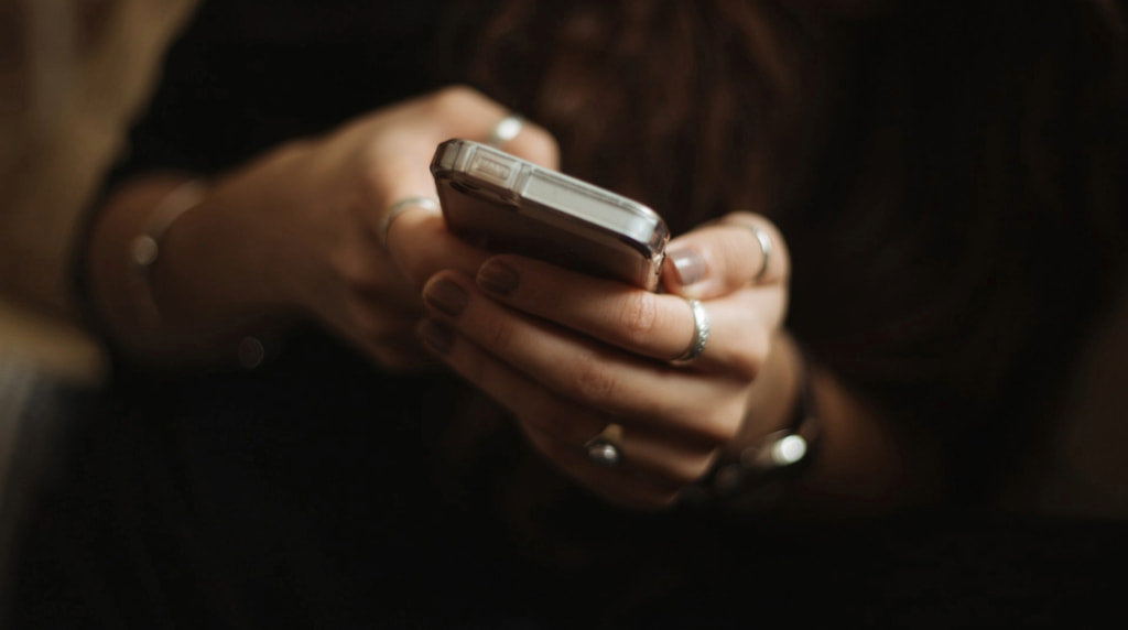 A Person Using a Mobile Phone
