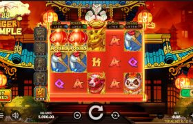 Screenshot from the New Tiger Temple 88 by Stakelogic Game