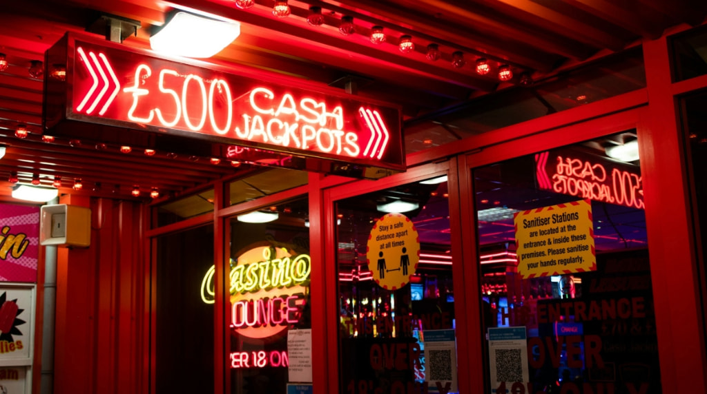 A Casino Sign