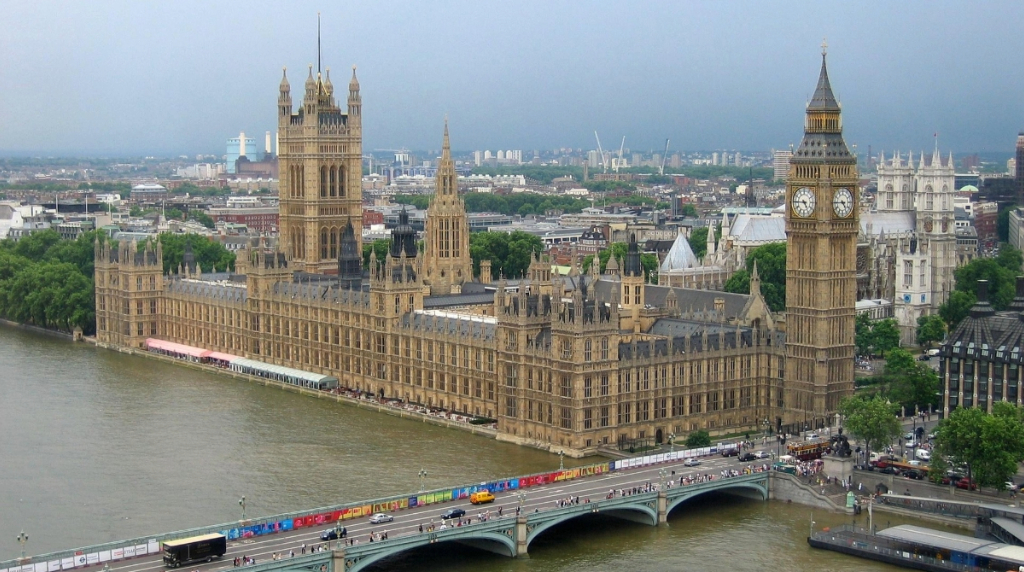 Houses of Parliament from Above