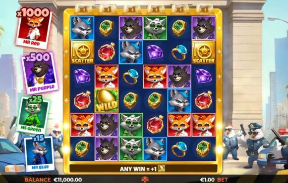 Screenshot from the New 4 FOXX Crew Slot by Yggdrasil Gaming