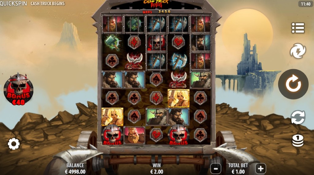 Screenshot of the Expanding Play Area of Cash Truck Begins