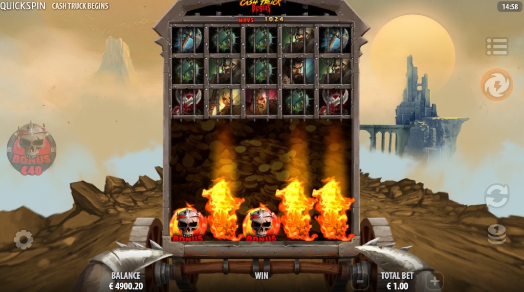 Screenshot of the Second Chance of Cash Truck Begins