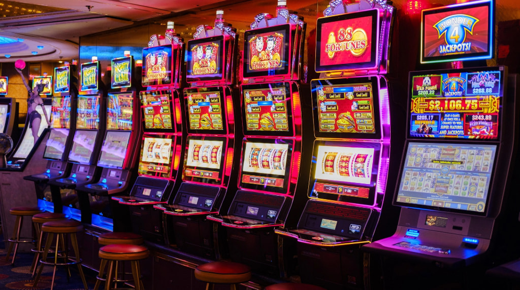 enarmade banditer på ett landbaserat casino