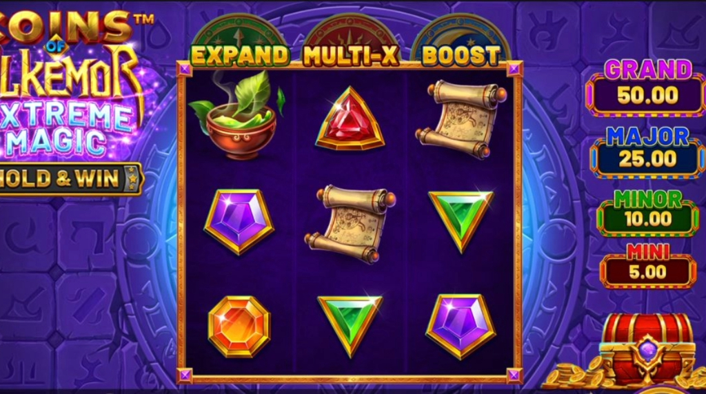 Coins of Alkemor Hold and Win Gameplay
