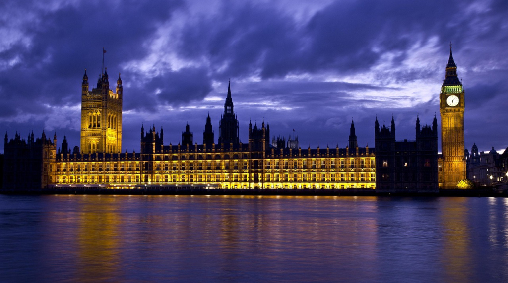 Houses of Parliament and Big Ben at Night