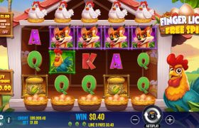 Screenshot from the New Finger Lick'n Free Spins Slot by Pragmatic Play