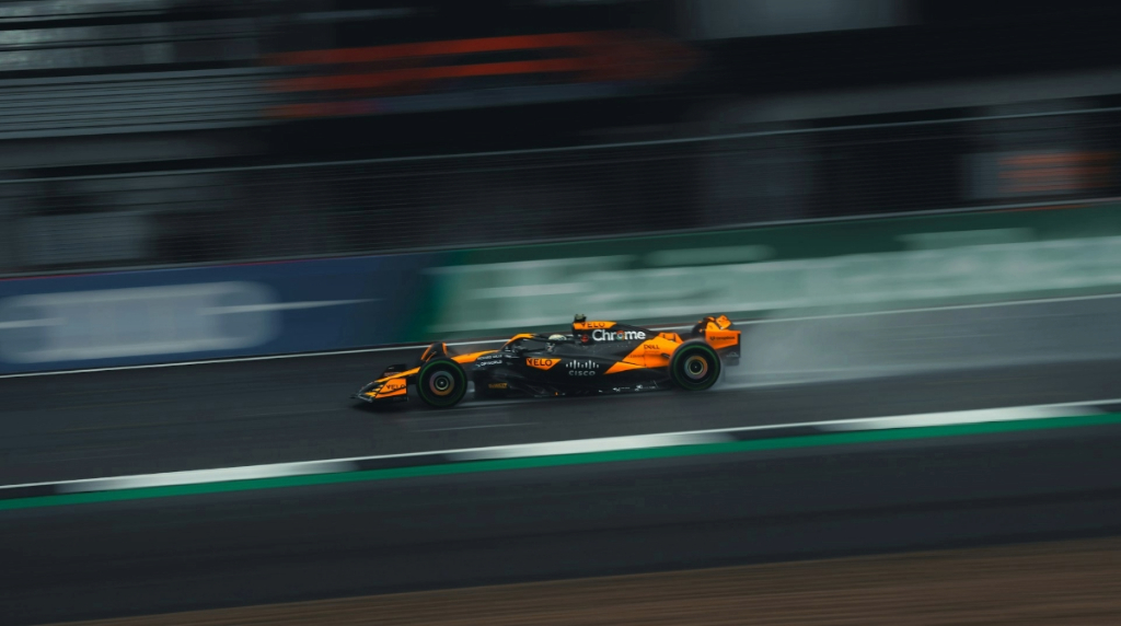 F1 Car Driving Fast