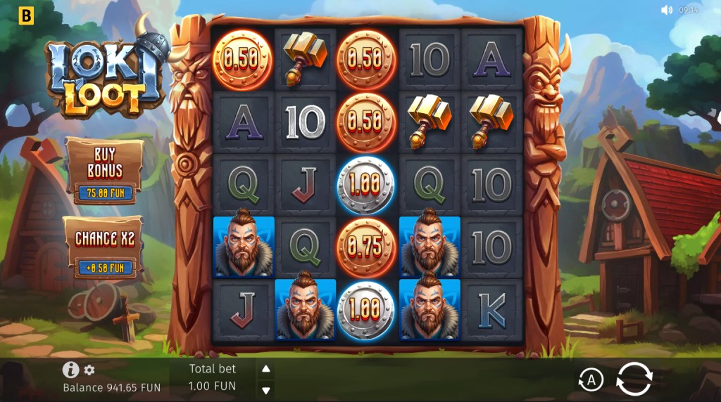 Screenshot from the New Loki Loot by BGaming Game