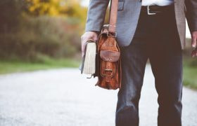 A Man on His Way to Work