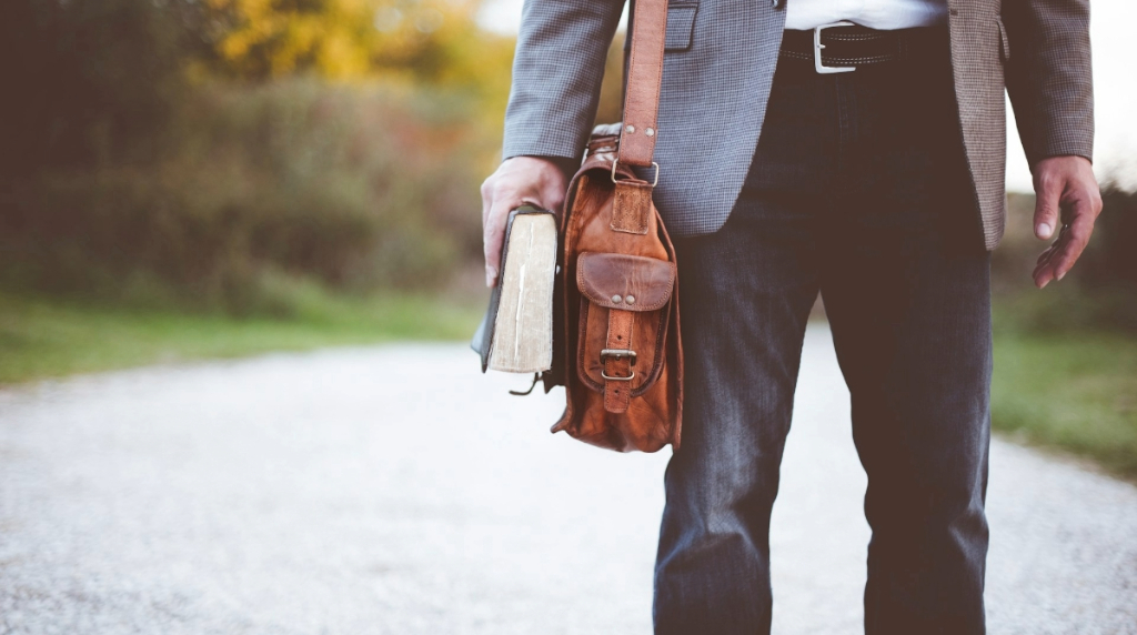 A Man on His Way to Work