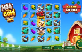 Screenshot from the New Milk the Cow by Thunderkick Game