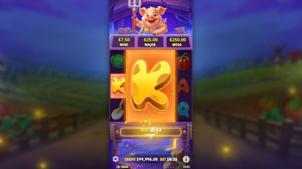 Screenshot of the Free Spins of Pig Farm