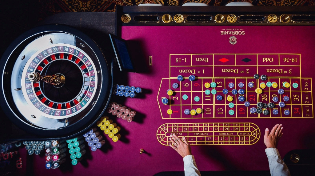 Roulette Layout Seen from Above