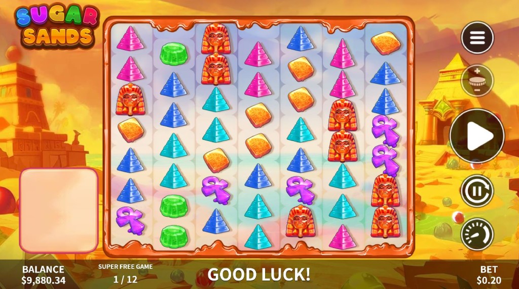 Screenshot of the Super Free Spins of Sugar Sands