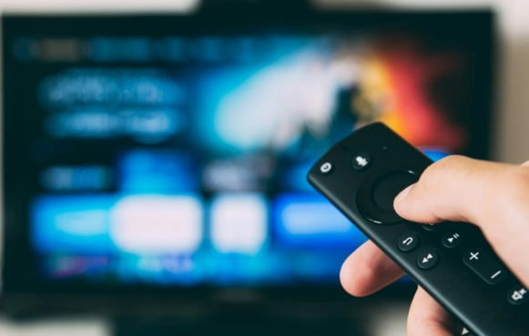 A Remote Control Pointing to a TV Screen