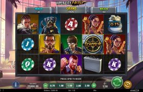 Screenshot from the New Viper City Heist Slot by Play'n GO