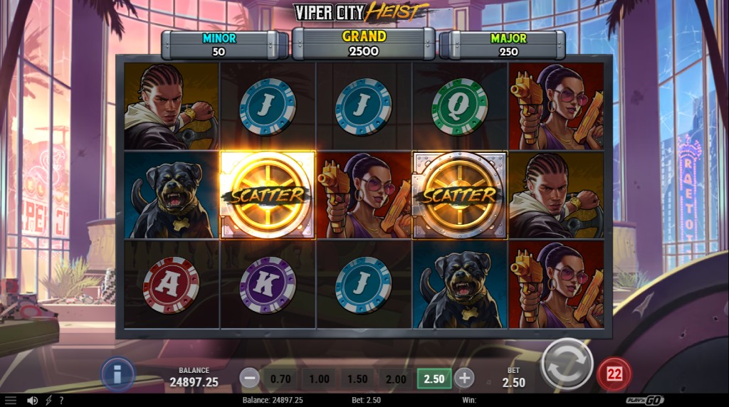 Screenshot of the Vault Raid of Viper City Heist